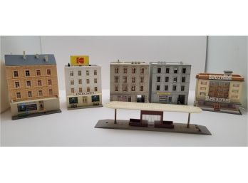 Miniature Model Buildings For Model Train Scenes