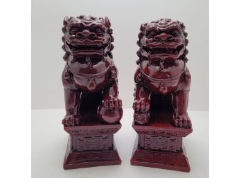 Foo Dog Resin Book Ends