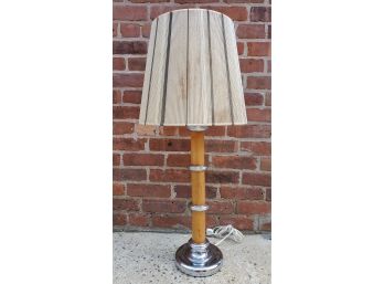 Vintage Chrome Table Lamp #2