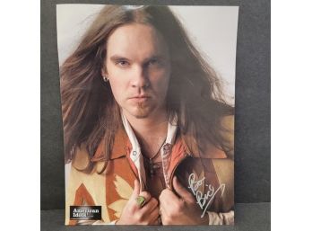 Signed Picture Of Bo Bice American Idols 2006 Live Tour