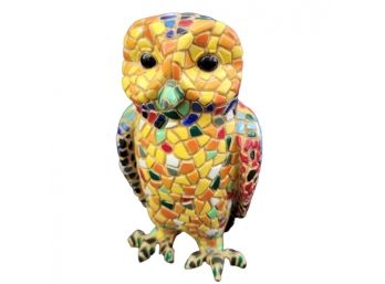 Nice Barcino Mosaic Owl Figurine