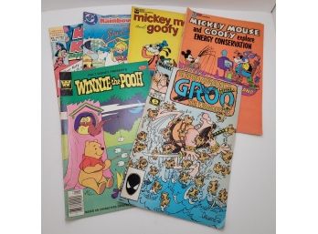 DC Marvel And Other Comics - Rainbow Bright, Katy Keene, Groo, Winnie The Pooh,Mickey Mouse