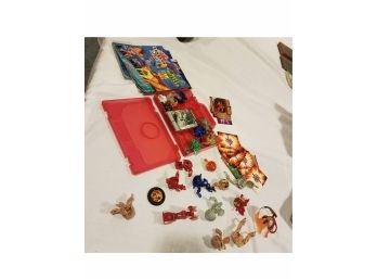 Bakugan Battle Figures And Cards LOT With Case