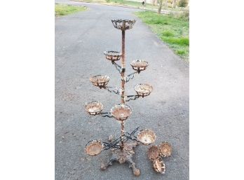 Victorian Cast Iron Adjustable Plant Stand