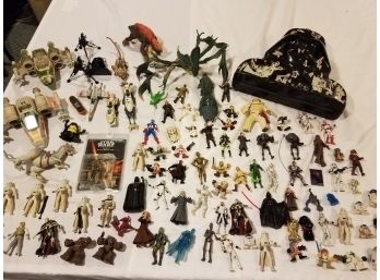 Star Wars Toy LOT Of Various Decades, From 1970s To 2000s  Large 41 X 28 Poster.  See Photos