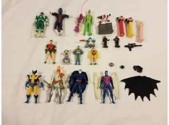 Assorted Character Toys From 1990s - X-men, DC - Batman, Ghostbusters, Vintage PEZ