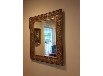 Gilded Floral Wide Framed Hall Mirror - 31.5' X 25.5'