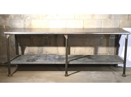 Large Stainless Steel Commercial Table
