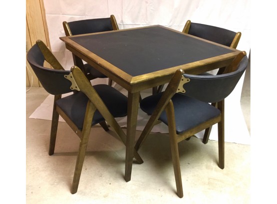 Vintage Coronet Wonderfold Table & Four Chairs