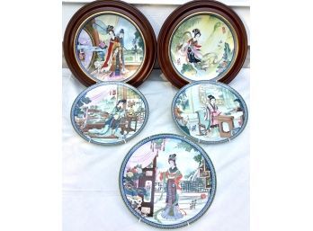Five Imperial Jingdezhen Porcelain Plates