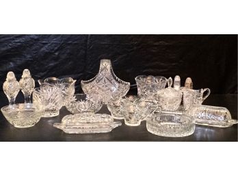 Assortment Of Crystal & Cut Glass Wares