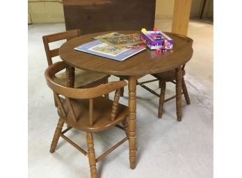 Vintage Children's Table & Three Chairs