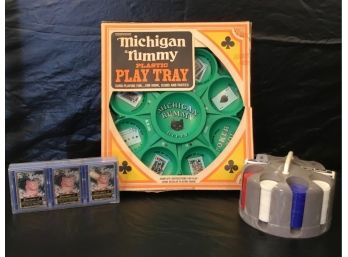 Transogram Michigan Rummy Plastic Play Tray Plus