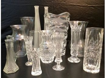 Crystal & Glass Vases Featuring Waterford & Tritschler Winterhalder Crystal