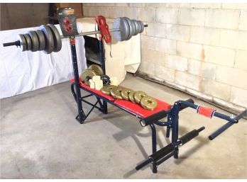 Diversified Products Corp. Weightlifting Bench Including Weights