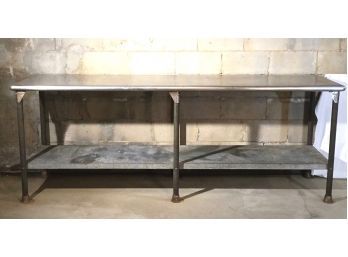 Large Stainless Steel Commercial Table