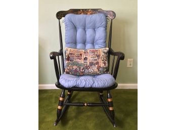 Nichols & Stone Co. Black Windsor Rocking Chair
