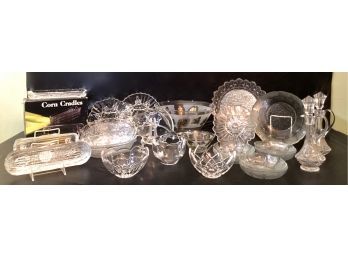 Floral, Foliage, Fruits & Vegetable Crystal And Glass Wares