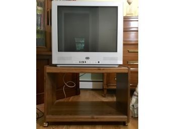 Esa Television Including Rolling Wood Stand