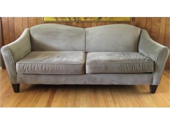 Taupe Upholstered Loveseat