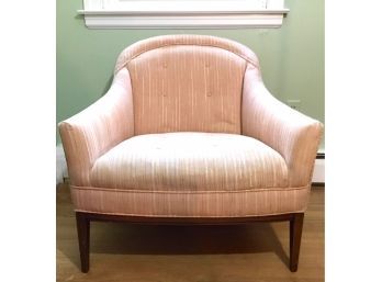 Vintage Peach Barrel Chair