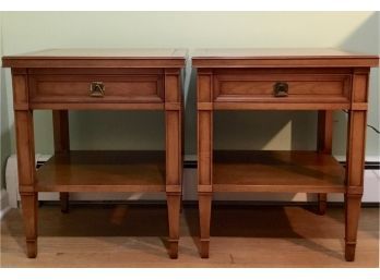 Pair Of Vintage Trentino By Drexel One Drawer Night Stands