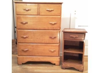 The Sweat-Comings Company Four Drawer Tall Boy & Night Stand