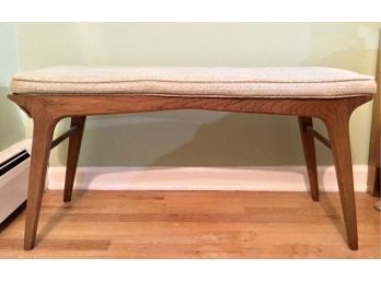 Drexel Mid Century Modern Foot Bench With Removable Box Cushion