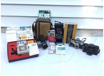 Kodak XL55 Movie Camera & Four Vintage Cameras