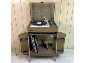 Rare Mid Century Modern Zenith Circle Of Sound Stereo With Cart