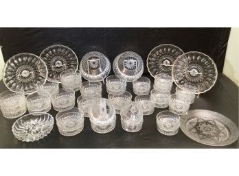 Large Arcoroc France Crystal Grouping And More
