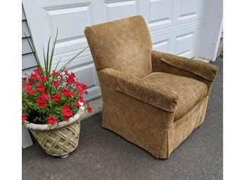 Second Matching Velour Club Chair