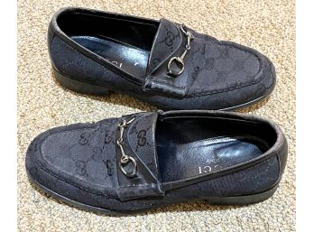 Women's Black Gucci Loafers, Size 6 1/2 B