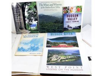 Lot Of 6 HUDSON RIVER VALLEY New York Related Books - Estates, Wineries, Food, West Point Etc