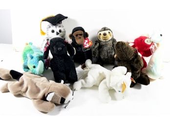 10 TY BEANIE BABIES - Each With Tag On - Look New