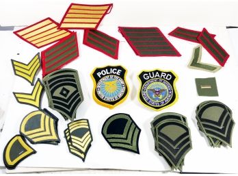 50 Military And Police Patches - NEW - Most Embroidered Big Lot Of Multiples