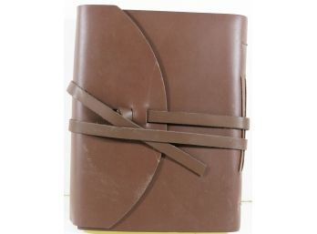 Handcrafted Leather Notebook - Journal With 300 Pages Of Unlined Acid Free Paper - NEW