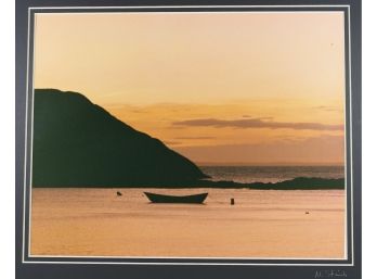 16' X 20' Matted & Signed Photograph (Nancy Stanich) - HARBOR AT SUNSET