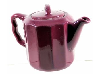 Vintage Syracuse China Coffee/Teapot 1 Cup (8 Ounces) In Deep Red/Maroon