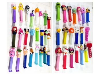 Lot Of 44 Pez Dispensers - Some Vintage, All In Nice Shape - Disney, Cartoon, Holiday, Mickey Etc