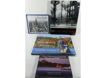 Lot Of 4 New York Books - Book Lot - Each Close To New, NYC, Thousand Islands, Hudson Valley