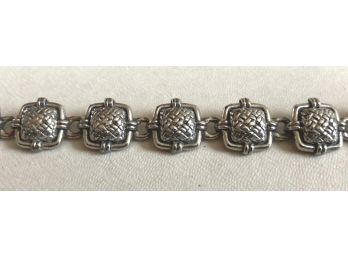 Silver Look Bracelet, 7 1/2' In Length