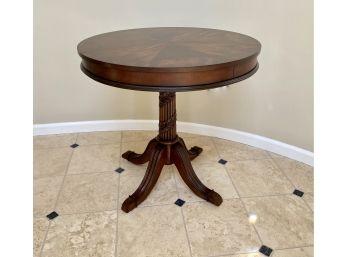 Beautiful Wood Grain Pedestal Table By Outermost