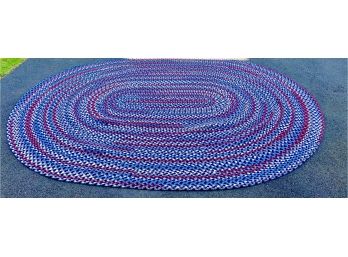 Oval Braided Carpet From Thorndike Mills (see Close Up Photos For True Colors)