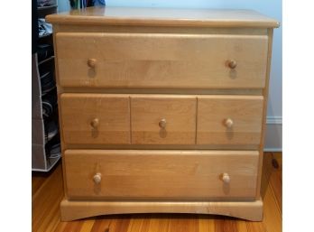 Wood Three Drawer Chest