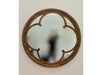 47-inch Round Quatrefoil Wall Mirror