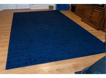 Blue Rug With Contemporary Design