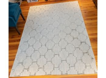 Indian Cottage Hand Loomed Light Blue Area Rug