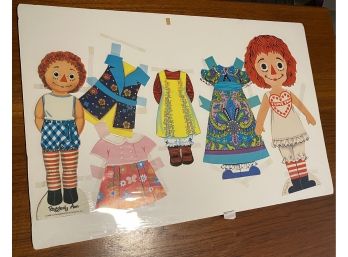 Vintage Raggedy Ann Cutout Paper Dolls