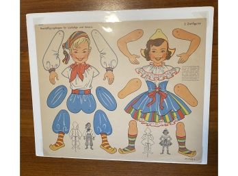 Vintage Boy And Girl Paper Dolls